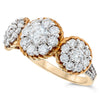 14k Yellow Gold Diamond Rings