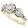 14k Yellow Gold Diamond Rings