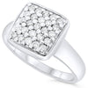 14k White Gold Diamond Rings