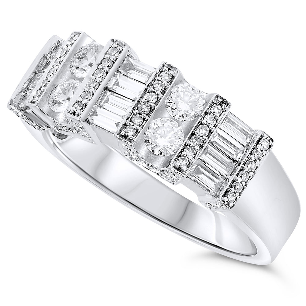 14k White Gold Diamond Rings