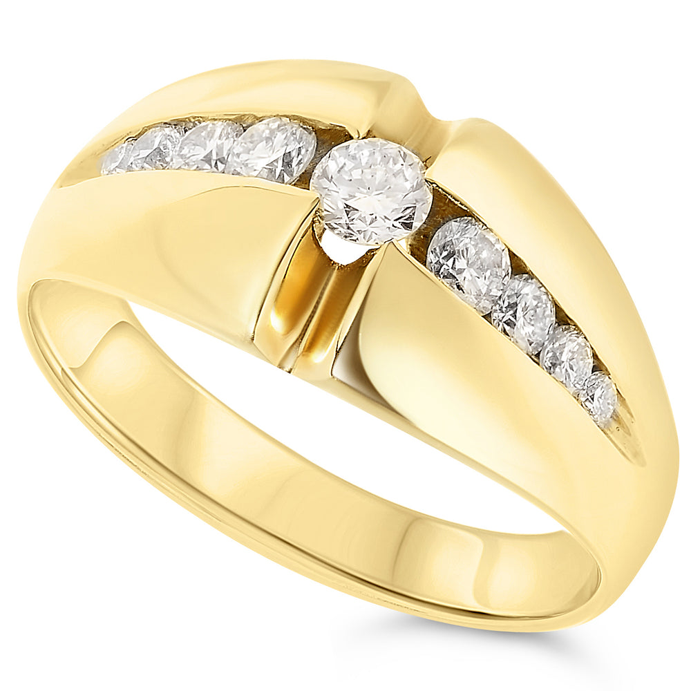 14k Yellow Gold Diamond Rings