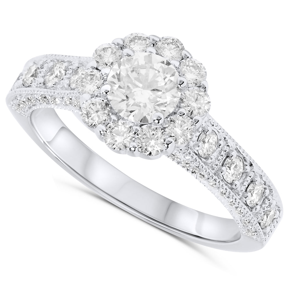 14k White Gold Diamond Rings