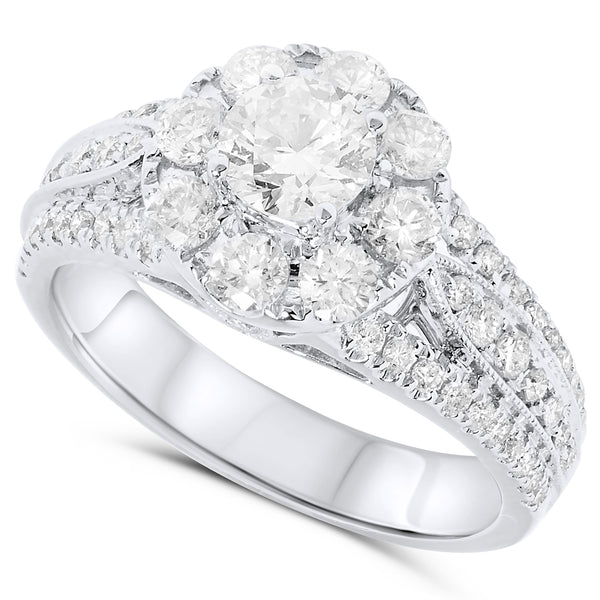14k White Gold Diamond Rings
