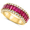 14k Yellow Gold Ruby Rings