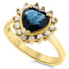 18k Yellow Gold Sapphire Rings