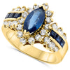 18k Yellow Gold Sapphire Rings